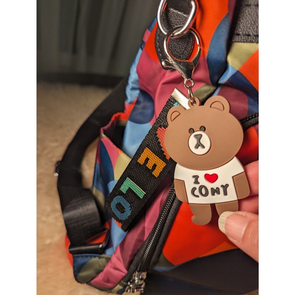 Water Resistant backpack with Cony charms - Picture 2 of 6